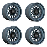 Set 4 Kmc KM725 Terra 20X9 5X5 Metallic Blue Wheels 20" 0MM Rims New. Price: $1048.00.