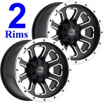 2) Atv Utv Rtv Rims Wheels 12X8 4/110 4+4 Vision Type 548 Commander Aluminum New. Price: $336.85.