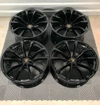 Genuine 23" Lamborghini Urus Factory Wheels Rims Gloss Black Like New Oem Used. Price: $3419.05.