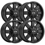 (set Of 4) Ion 141 18X9 8X6.5" +18MM Satin Black Wheels Rims 18" Inch New. Price: $893.96.