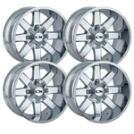 (SET-4) Ion 141 20X9 8X165.1 0MM Chrome Wheels Rims Inch New. Price: $1479.27.