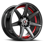 SPEC-1 Wheels Rim SP-73 18X8 4X100/4X114.3 ET38 73.1CB Gloss Black & Red New. Price: $304.45.
