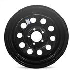 Road Ready Black Steel Trailer Wheel 15X6, 5-114.3, Load 2830LB New. Price: $75.86.