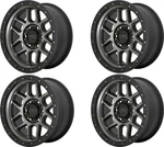 Set Kmc KM544 Mesa 17X8.5 6X5.5 Satin Black With Gray Tint Wheels 17" 0MM Rims New. Price: $1480.00.
