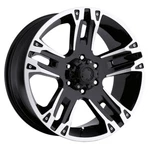Ultra 234 Maverick 17X8 6X139.7 ET0 Gloss Blk/ Diamond Cut & (qty Of 1) New. Price: $212.31.