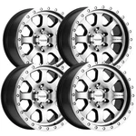 (4) Raceline 929M Sl Avenger 17X9 8X6.5" -12 Black/machined Wheels Rims 17" Inch New. Price: $1047.96.