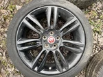 2017-2020 Jaguar Xe 18X7.5 Alloy 7-SPOKE Wheel Black B-condition Used. Price: $240.00.