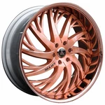 22X9"ARTIS Wheels Decatur Custom Rose Gold Rims (floating Caps) New. Price: $4291.00.