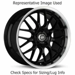 Enkei 469-890-6540BK Lusso 18"X9" Wheel Black With Machined Lip New. Price: $264.22.