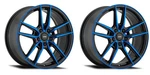 (2X) Konig Myth Wheels 18X8 5X108 ET:43 CB:73.1 Black/blue New. Price: $586.20.