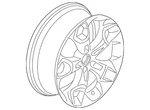 Genuine Ford Wheel Alloy CJ5Z-1007-K New. Price: $342.32.