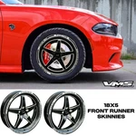 Vms Drag Racing V-star 18X5 Front Skinnies Wheels Rims For Dodge Charger Pl New. Price: $499.95.