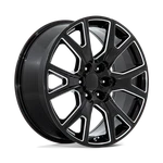 (set 4) Performance Replicas PR199 22X9 6X139.7 28MM Gloss Black Milled Wheels New. Price: $1357.92.