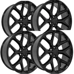 (set Of 4) Oe Wheels CV98B 20X9 6X5.5" +27MM Gloss Black Rims 20" Inch New. Price: $994.96.