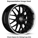 Enkei 469-880-1240BK Lusso 18"X8" Wheel Black With Machined Lip New. Price: $250.59.