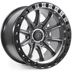 17X9 Arena A103 Mission Satin Gunmetal Center Black Lip Wheel 5X5 (-12MM) New. Price: $323.10.