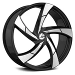 Azara AZA-524 Wheel 22X8.5 (38, 5X114.3, 74.1) Black Single Rim New. Price: $453.84.