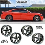4 Vms Racing V-star Drag Pack Race Wheels 17X10 & 18X5 For Dodge Charger Pl New. Price: $899.95.