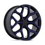 20" Performance Replicas PR176 Black Machined Blue Milling 20X9 Wheel 6X5.5 24MM New. Price: $335.00.