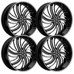 (SET-4) Massiv 924 Tsunami 26X9.5 5X115/5X120 25MM Black Wheels Rims Inch New. Price: $1899.00.