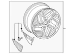 Genuine Audi Wheel Alloy 4J3-601-025-H New. Price: $1371.95.