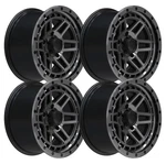 (SET-4) Wesrock BT-26 17X8.5 5X150 Black Machined -6MM Wheels Rims Inch New. Price: $992.00.
