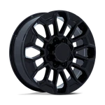 Performance Replicas PR228 Gloss Black Wheels: 22X8.5, 8X165.1/8X6.5, 15 Mm New. Price: $400.00.