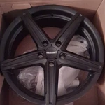 17 In. Vision Wheels 5X108 Matte Black Alloy Set Of 4 New Box Sealed. Price: $425.00.