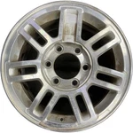 Hummer Machined Silver H3 Oem Wheel 16X7.5 2006-2009 Rim Factory 6304A Used. Price: $111.57.