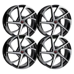 (SET-4) Revolution Racing RR29 20X8 5X114.3 40MM Black Machined Wheels Inch New. Price: $1105.00.