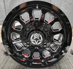 Blemished Single 17X9 Black Milled Wheel Anthem Off-road Intimidator 6X5.5 Used. Price: $137.22.