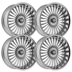 (SET-4) Dazz Merlot 24X9 5X5/5X127 Silver Chrome 0MM Wheels Rims Inch New. Price: $3700.00.