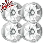 (SET-4) Hardrock Offroad H906 24X12 8X180 -51MM Polish Wheels Rims Inch New. Price: $3692.00.