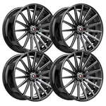 (SET-4) SPEC-1 SP-69 17X7.5 5X114.3/5X120 42MM Black Milled Wheels Rims Inch New. Price: $757.70.