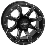 Quadboss Grinder Atv/utv Wheel 12X7 4/110 5+2 Machined Black New. Price: $303.11.