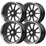 (set Of 4) Staggered-american Racing VN510 Draft 18" 5X4.5" Black Wheels Rims New. Price: $1250.96.