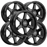 (set 5) Thret Off-road 703 Thunder 20X9 5X5" +0MM Gloss Black Wheels Rims New. Price: $1890.00.