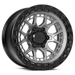 Lock Off-road Commando 17X9 6X139.7 ET-12 Grey Black Ring (qty 1) New. Price: $288.00.