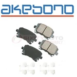 Akebono Euro Rear Disc Brake Pad Set For 2015 Audi Q3 - Braking Stopping Uv New. Price: $77.14.
