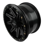 Quadboss 608531 14X7 4X156MM Lock Matte Black Machined Wheel New. Price: $311.04.
