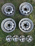 Set Of Vintage Mopar Rallye Wheels With Center Caps Oem 3580458 Used. Price: $699.99.