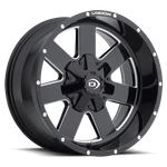 New 17X9 Vision 411 Arc Gloss Black Milled Spoke 5X139.7 5X5.5 ET12 Wheel Rim. Price: $172.09.