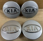 Oem Used Set Kia Soul Forte Optima Sportage Silver Center Caps 529601F250. Price: $24.95.