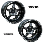 2 15X10 Vms Racing V-star Drag Race Street Track Rims Wheels 5X114.3 5.50BS New. Price: $399.88.
