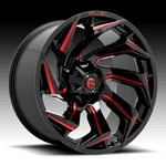 Fuel D755 Reaction Gloss Black Milled Red Tint 20X9 5X4.5 / 5X5 1MM New. Price: $500.00.