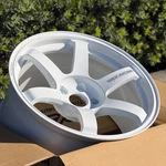 (set Of 4) Volk Racing TE37 Saga S-plus 18X9.5 +22 5X114.3 Dash White Wheels New. Price: $4084.00.