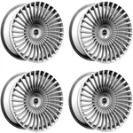 Set 22" Motiv 438C Swerve 22X9 Chrome Wheels 6X135 6X5.5 Rims 25MM New. Price: $2131.43.