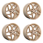 Set 4 Niche M267 Torsion 20X10.5 5X112 Platinum Bronze Wheels 20" 27MM Rims New. Price: $980.00.