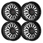 (SET-4) Cavallo CLV-43 20X8.5 5X108/5X114.3 35MM Gloss Black Wheels Rims Inch New. Price: $1212.36.