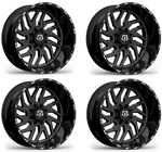 Set 22" Tis 544BM Gloss Black Milled 22X10 Wheels 8X6.5 -19MM Lifted Truck Rim New. Price: $2312.00.